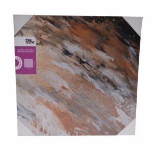 Cuadro Decorativo Colección 2 Con Manchas Doradas FREE HOME Cuadrado