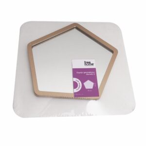Espejo Geométrico Dorado 3 FREE HOME MDF