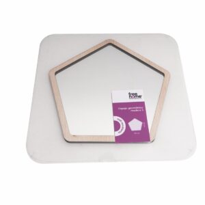 Espejo Geométrico Madera 3 FREE HOME MDF