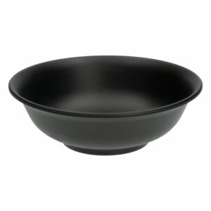 Plato Tendido Circular Sopero Negro Mate VAJILLAS SABANA 17 Cm
