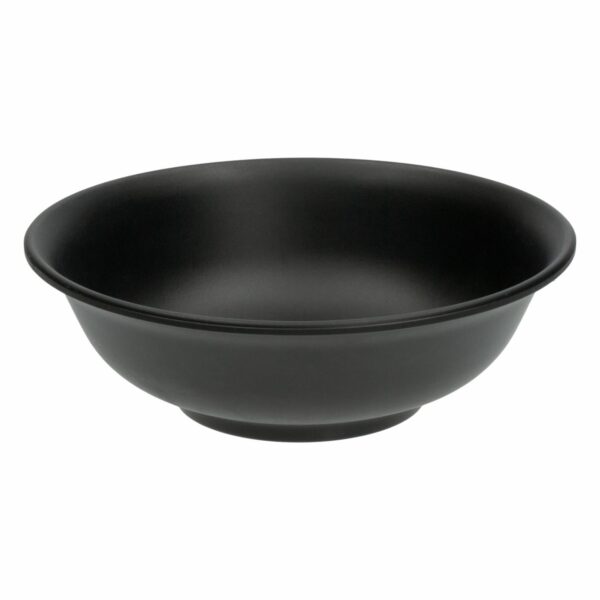 Plato Tendido Circular Sopero Negro Mate VAJILLAS SABANA 17 Cm