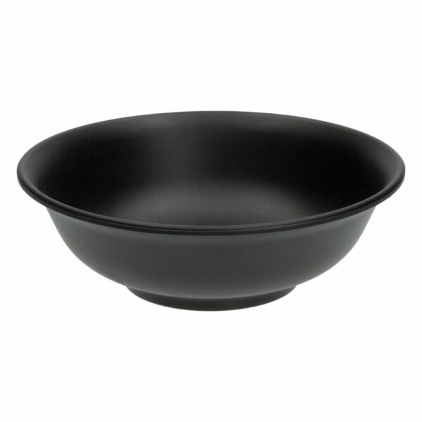 Plato Tendido Circular Sopero Negro Mate VAJILLAS SABANA 17 Cm