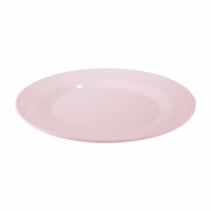Plato Postre Redondo Rosa Pastel VAJILLAS SABANA 25X25X1.8 CM