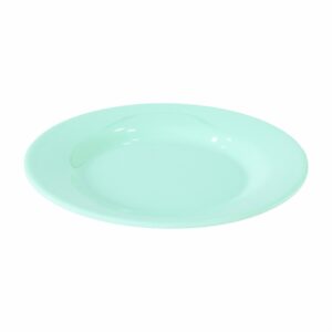 Plato Postre Redondo Verde Pastel VAJILLAS SABANA 15X15X1.5 CM
