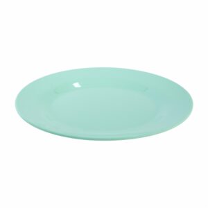 Plato Postre Redondo Verde Pastel VAJILLAS SABANA 25X25X1.8 CM