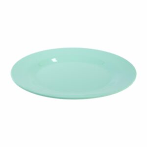 Plato Postre Redondo Verde Pastel VAJILLAS SABANA 25X25X1.8 CM
