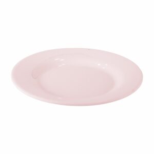 Plato Postre Redondo Rosa Pastel VAJILLAS SABANA 15X15X1.5 CM