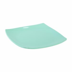Plato Postre Cuadrado Verde Pastel VAJILLAS SABANA 17X17X1.5 CM