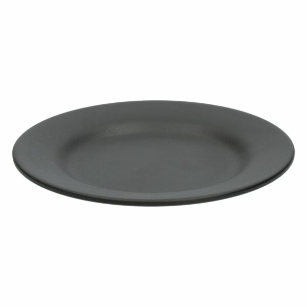 Plato Tendido Circular Plano Mini Negro Mate VAJILLAS SABANA 15 Cm