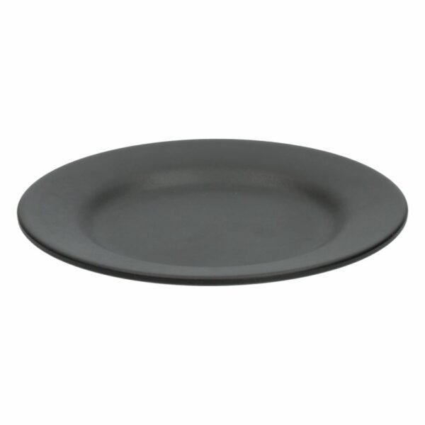 Plato Tendido Circular Plano Mini Negro Mate VAJILLAS SABANA 15 Cm