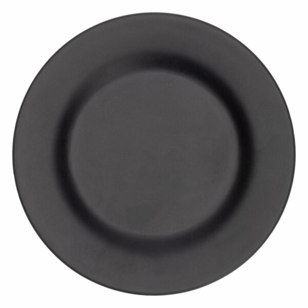 Plato Tendido Circular Plano Mini Negro Mate VAJILLAS SABANA 15 Cm - Imagen 2