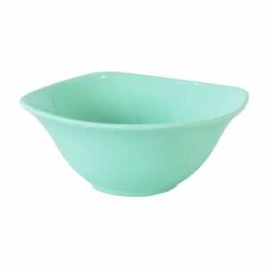 Plato Postre Cuadrado Verde Pastel VAJILLAS SABANA 16X16X6 CM