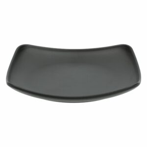 Plato Tendido Cuadrado Pequeño Negro Mate VAJILLAS SABANA 15 Cm