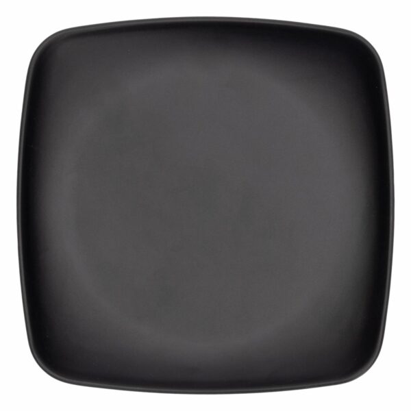 Plato Tendido Cuadrado Pequeño Negro Mate VAJILLAS SABANA 15 Cm - Imagen 2