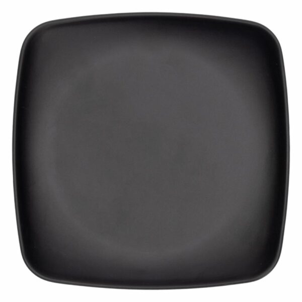 Plato Tendido Cuadrado Pequeño Negro Mate VAJILLAS SABANA 15 Cm - Imagen 2