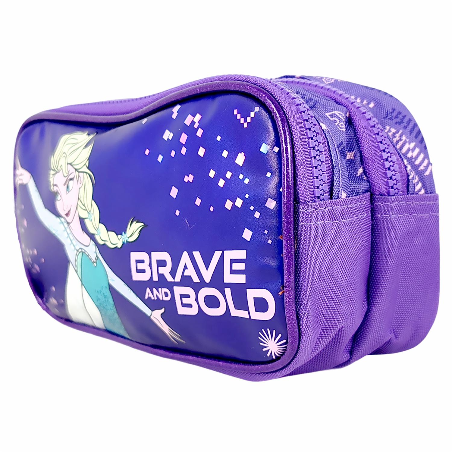 Cartuchera Niña Frozen 2 Bolsillos PRIMAVERA Premium - Imagen 3