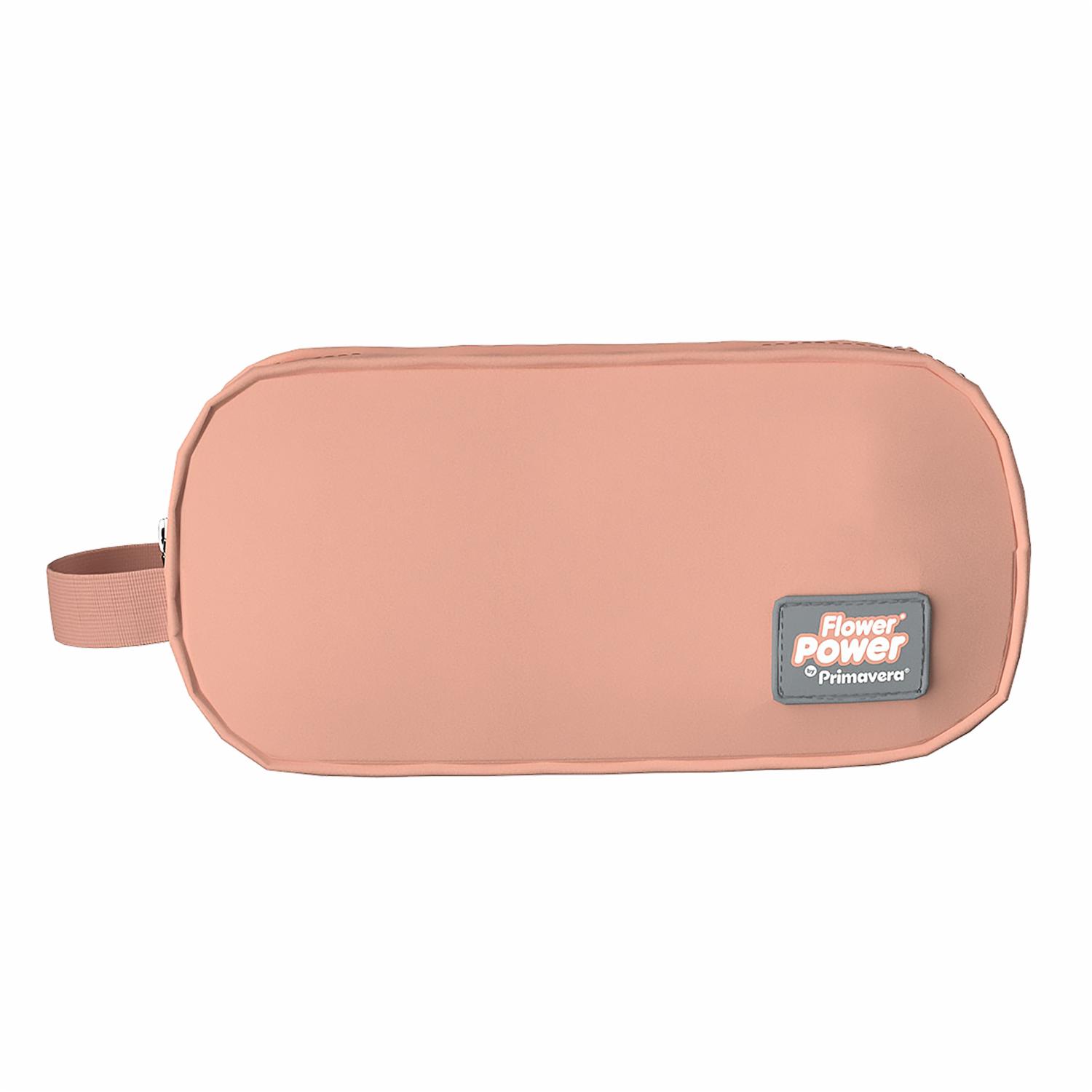 Cartuchera Macarrón 2 Bolsillos P.bags FLOWER POWER 11X22X8Cm - Imagen 3