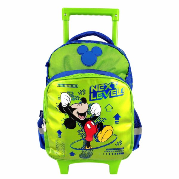 Mochila Escolar Trolley Para Niño Diseño Mickey PRIMAVERA 14"