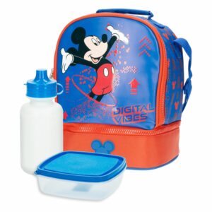 Lonchera Escolar Niño Diseño Mickey PRIMAVERA 24X20X15Cm