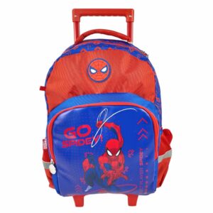 Mochila Escolar Para Niño Diseño Spiderman Con Ruedas PRIMAVERA 16"