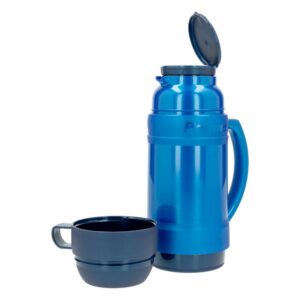 Termo Attraction Bebidas Calientes Con Ampolla De Vidrio Azul POLIMES 1 Litro