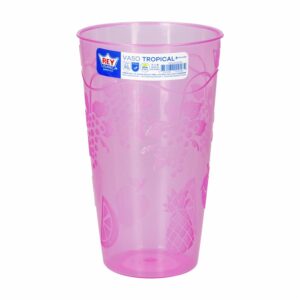 Vaso Plástico Tropical 370 Ml REY VSX003000
