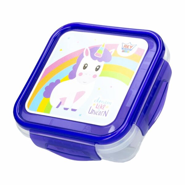 Repostero Tapper Kids Diseño Unicornio Azul EL REY 500 Ml - Imagen 2
