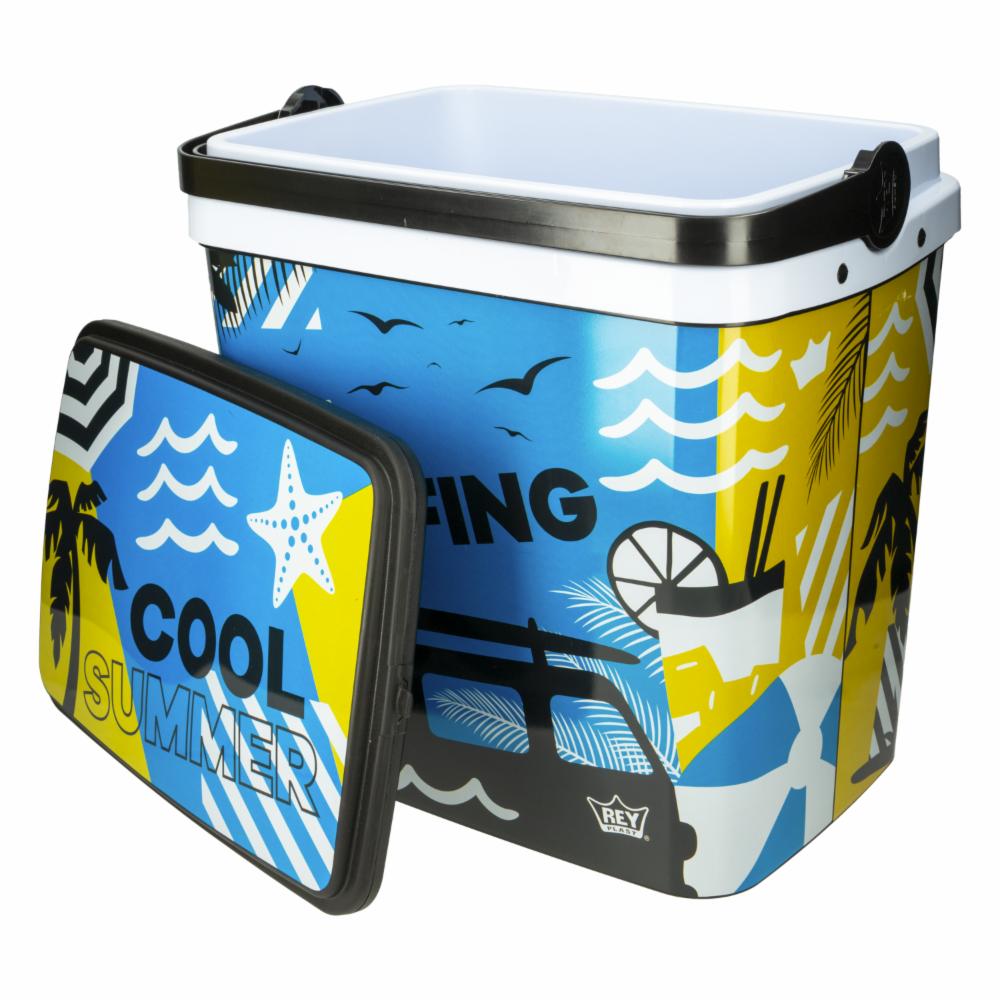 Caja Térmica Polar Decco Negro REY PLAST 35 Litros - Imagen 2