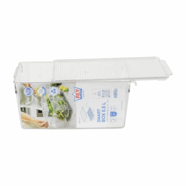 Caja Organizadora Smart Con Tapa Y Rejilla Para Refrigerador EL REY 5.5 Litros - Imagen 2