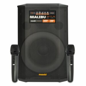 Parlante Portátil Malibú Max MS-108LT 2 Micrófonos incluidos MOONKI 1500 W