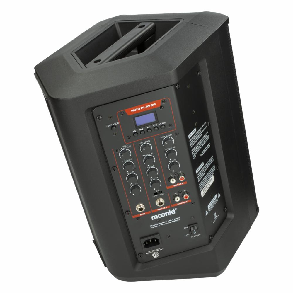 Parlante Portátil Malibú Max MS-108LT 2 Micrófonos incluidos MOONKI 1500 W - Imagen 3