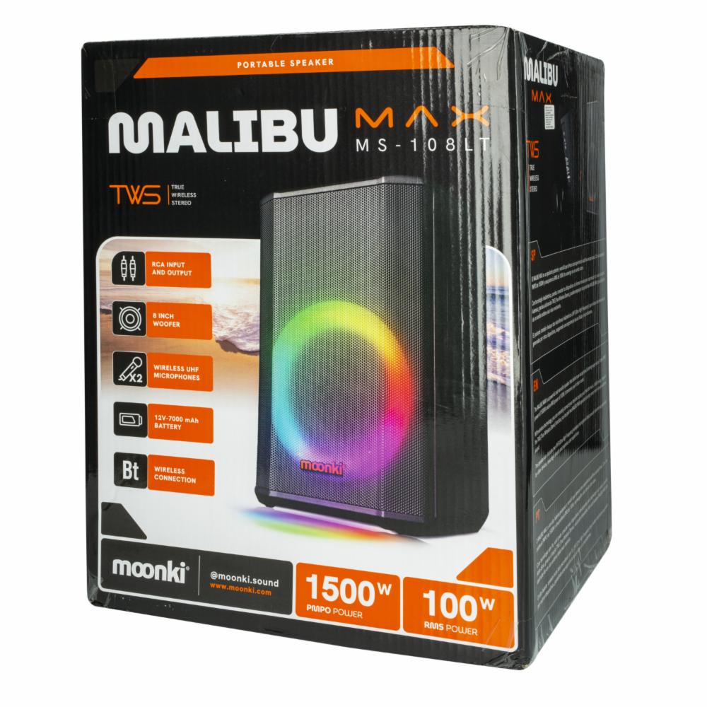 Parlante Portátil Malibú Max MS-108LT 2 Micrófonos incluidos MOONKI 1500 W - Imagen 4