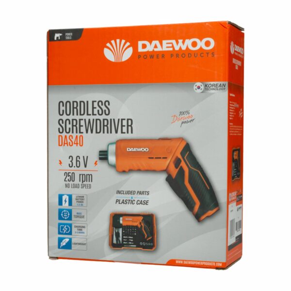 Destornillador Eléctrico DAEWOO 3.6 Voltios - Imagen 3