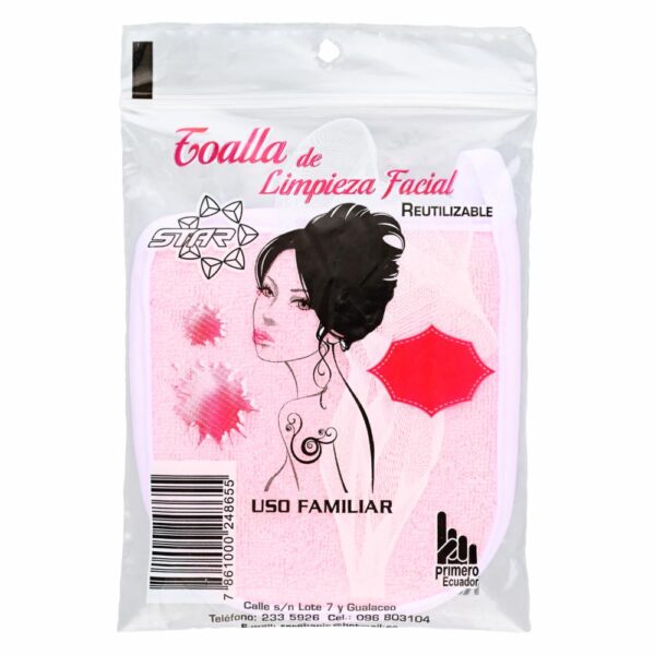 Toalla Guante Limpieza Facial STAR Acolchado