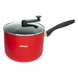 Olla Canguilera Antiadherente Con Tapa De Vidrio UMCO 22 Cm