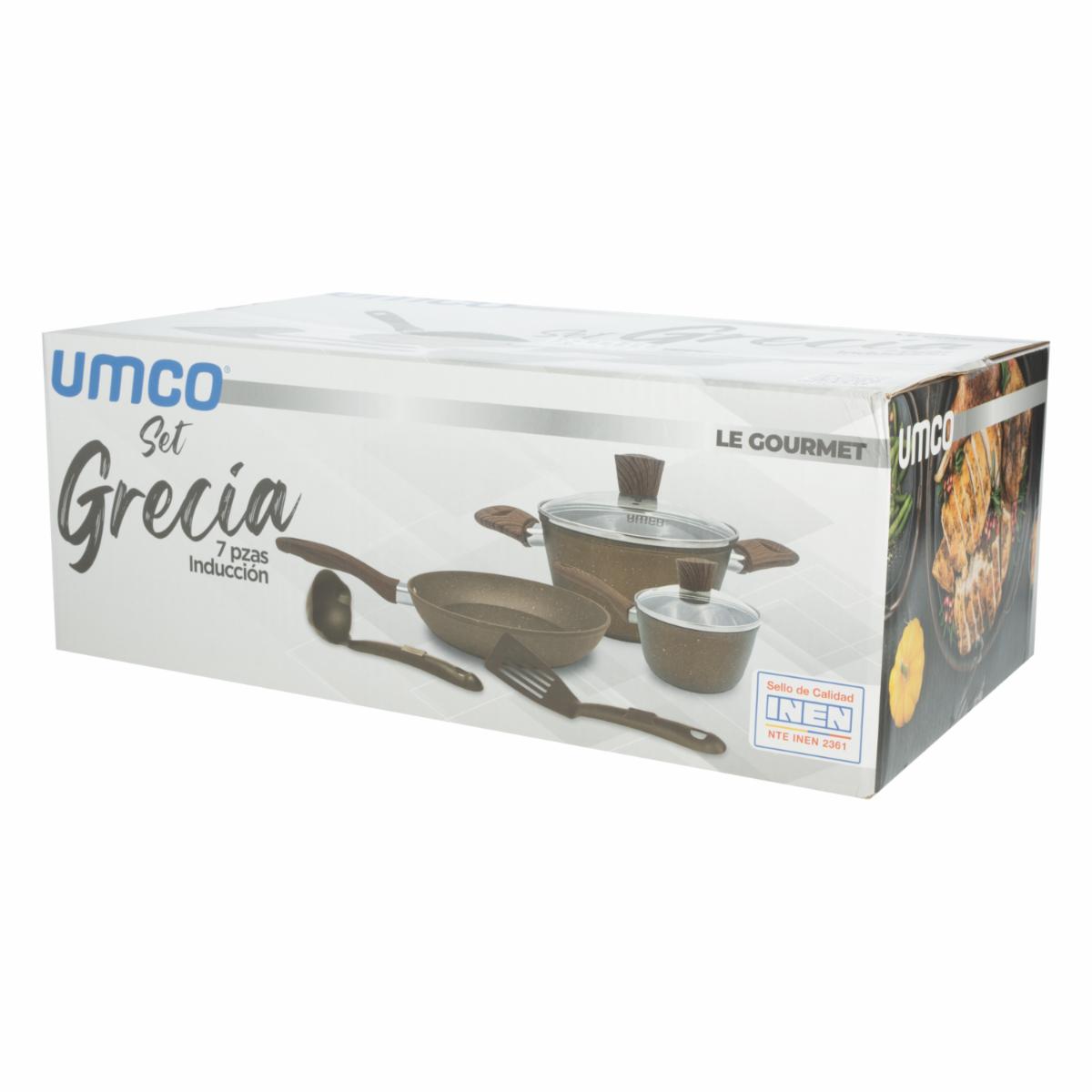 Set De Ollas Y Sartenes De Inducción Grecia UMCO 7 Piezas - Imagen 6