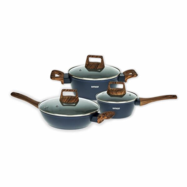 Set De Ollas Cerámica Azul UMCO 6 Piezas - Imagen 5