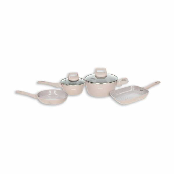 Set De Ollas Y Sartenes Cerámica Rosewood UMCO 6 Piezas