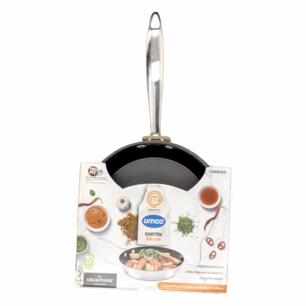 Sartén De Inducción Acero Quirúrgico Master Chef UMCO 24 CM - Imagen 4