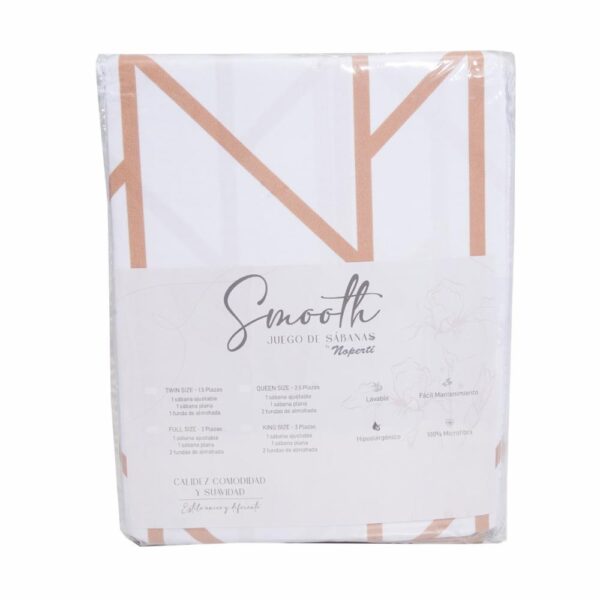 Juego De Sábanas Smooth Rose Tan NOPERTI