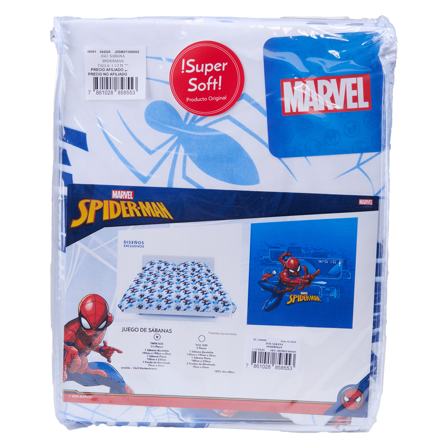 Juego De Sábanas Spiderman DISNEY