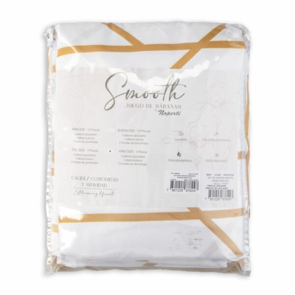 Juego De Sábanas Smooth Rose Tan NOPERTI - Imagen 6
