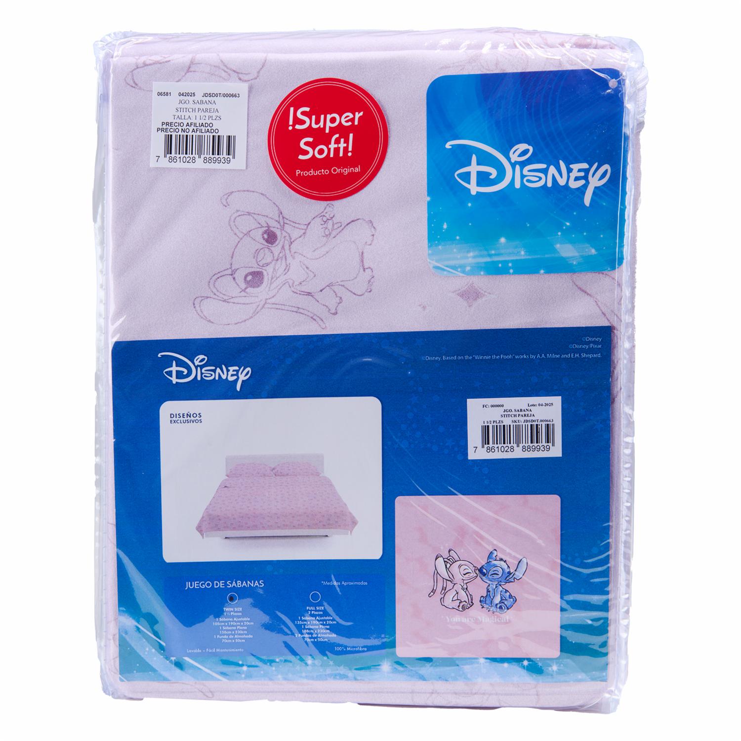 Juego De Sábanas Stitch Pareja DISNEY - Imagen 2