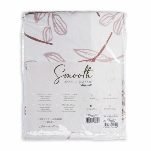 Juego De Sábanas Smooth Rose Tan NOPERTI - Imagen 4