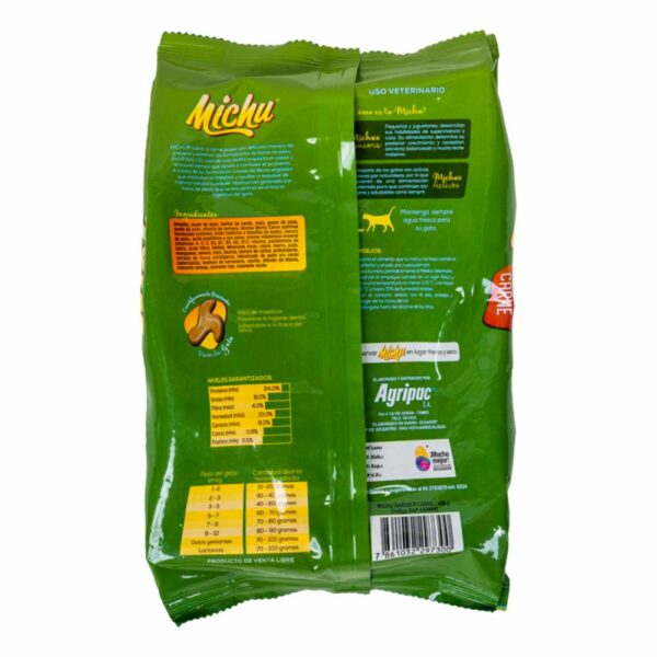 Alimento Para Gatos Adultos MICHU 450 G - Imagen 2