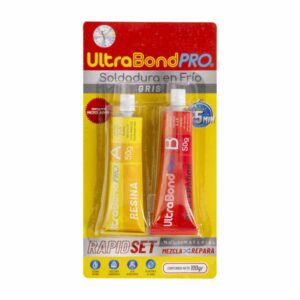 Set Pega Epoxica Soldadura En Frio Gris ULTRABOND PRO 2 Piezas