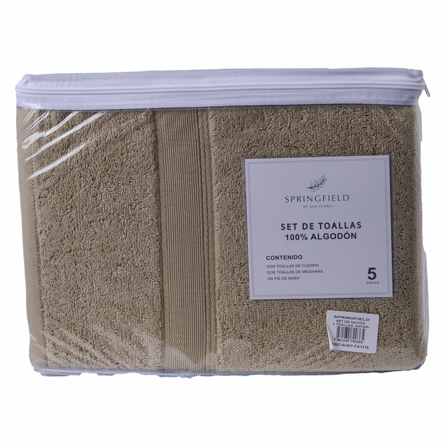 Set De Toalla Safari Springfield SPRINGFIELD 5 Piezas - Imagen 2