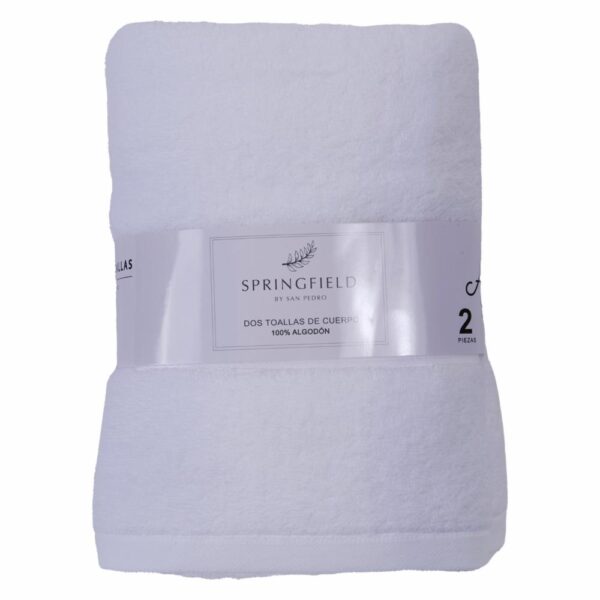 Set De Toalla De Baño Blanco Springfield SPRINGFIELD 2 Piezas - Imagen 2