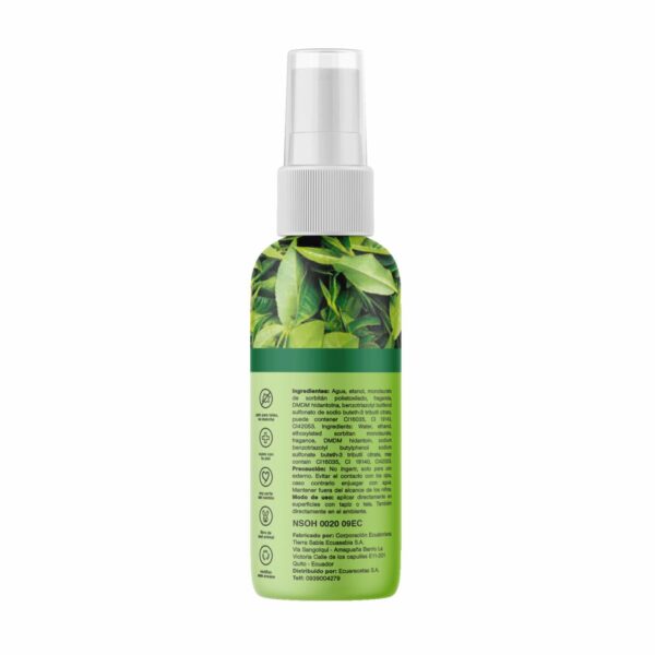 Ambientador Para Auto Fragancia Té Verde Jazmín CLEAN CODE 60 Ml - Imagen 2