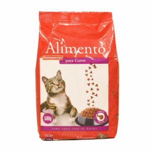 Alimento Para Gatos Y Gatitos Sabor A Pollo SUPERMAXI 500 G